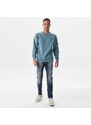 Calvin Klein Jeans Monologo Badge Erkek Mavi Sweatshirt